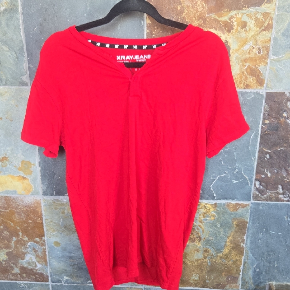 XRay Jeans Men's Red Short Sleeve Tee